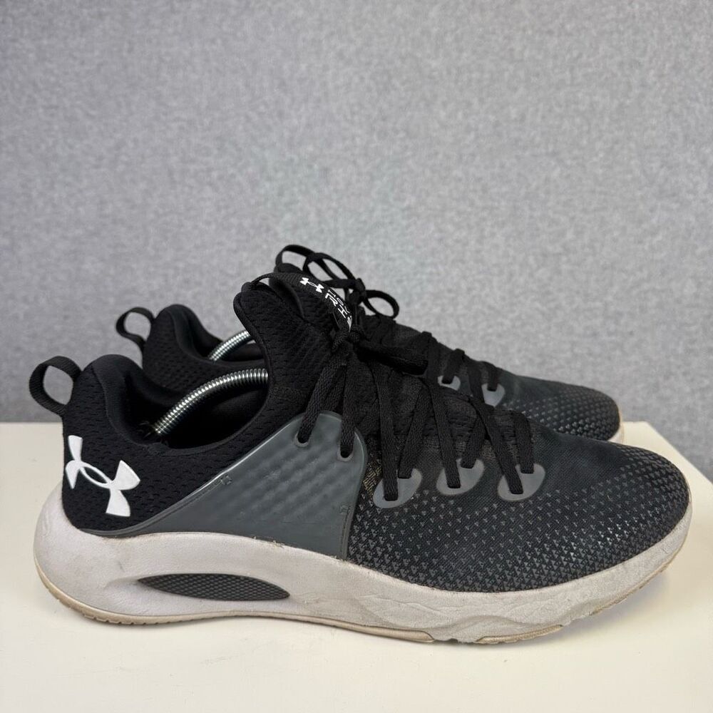 Under Armour Men's Size 13 Hovr Black Athletic Training Shoes Sneakers